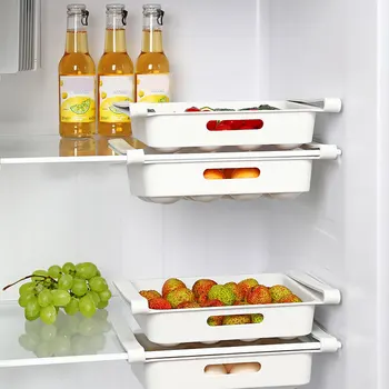 

Fridge Drawer Refrigerator Food Egg Storage Box Rack Shelf Kitchen Organizer Save Space DC120