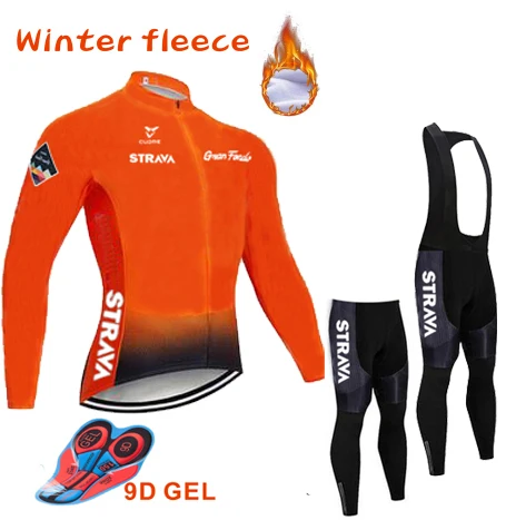 Ropa ciclismo Warm 2020 Winter Thermal Fleece Cycling Clothes Men's Jersey Suit Outdoor Riding Bike MTB Clothing Bib Pants Set | Спорт и