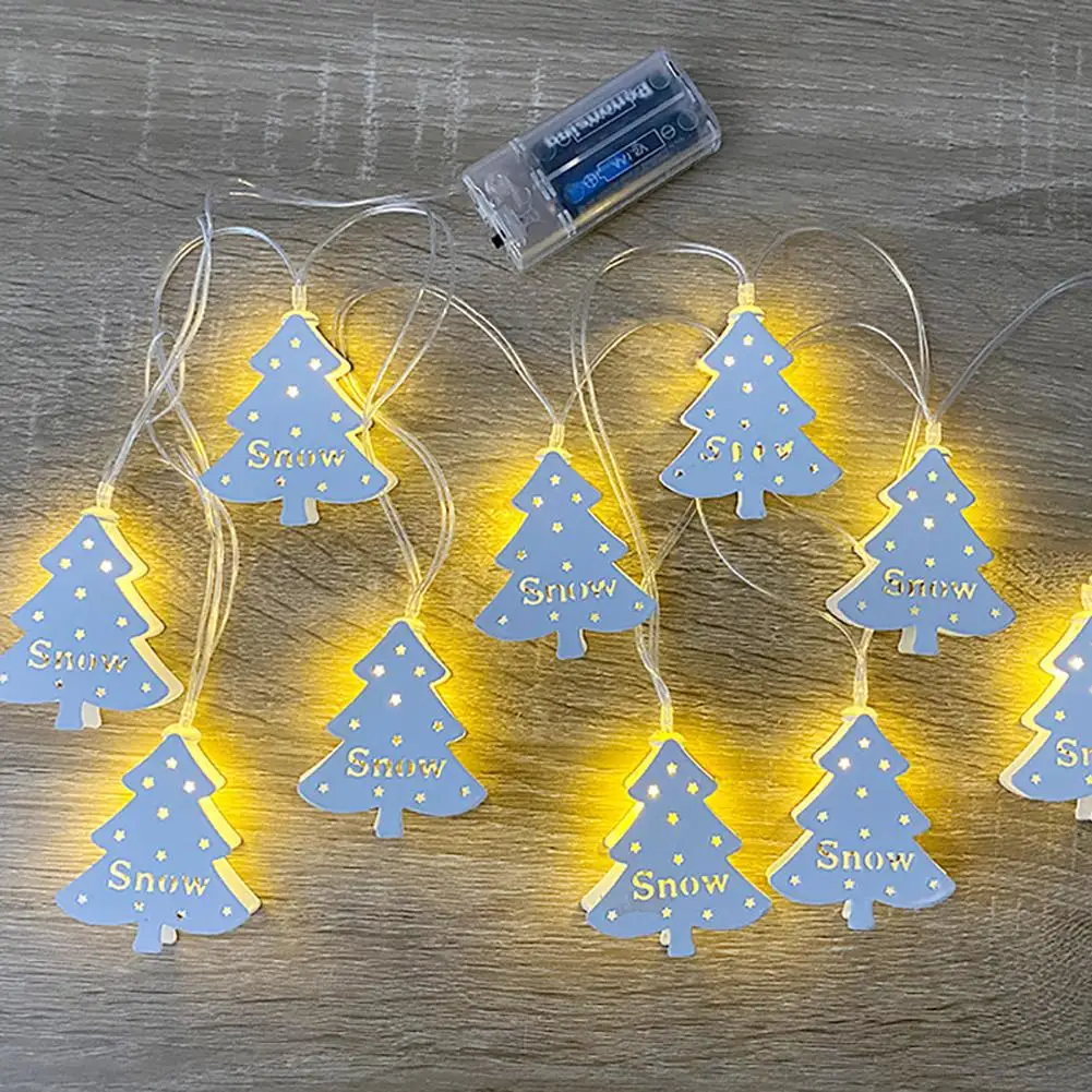 10 LED Creative Christmas Ornaments String Lights Multiple Designs Xmas Party Hanging Pendants | Дом и сад