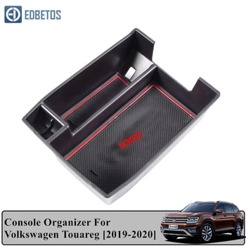 

EDBETOS Armrest Storage Box For Volkswagen Touareg 2019 2020 Central Console Organzier Storage Cup Holder Tray Container