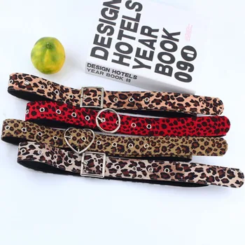 

2019 High Quality Multicolor Female Belt Women Belt With Leopard Pattern Rose Gold Metal Buckle Cinto Feminino Riem Ceinture