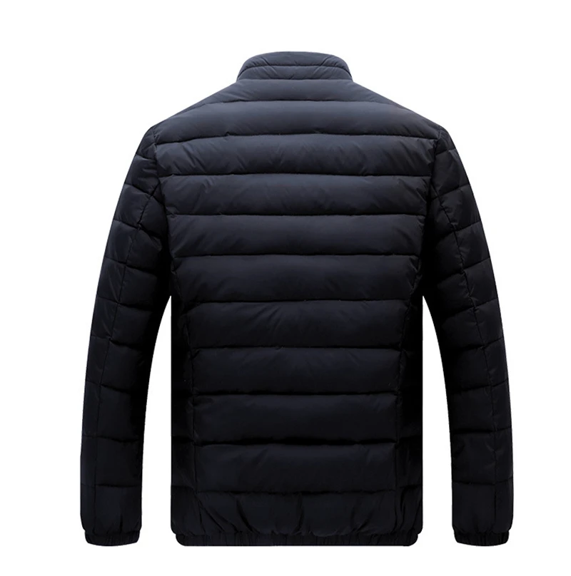 White Duck Down Jacket Men Winter Casual Stand Collar Ultralight Warm Coats Male Streetwear Waterproof Jacket Down Parkas