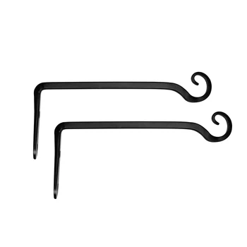

2 Pack Wall Hook Hanging Plant Bracket Decorative Straight Plant Hanger for Bird Feeders, Planters, Lanterns