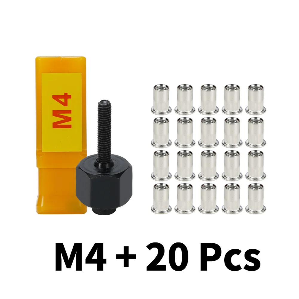 Tête De Pistolet à Rivets Pointe De Riveteuse Manuelle Mandrin Fileté En Acier Allié Outil à