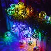 Led hollow-out Moroccan ball light string battery USB power fairy garland lights wedding party Christmas decoration lamp ► Photo 1/6