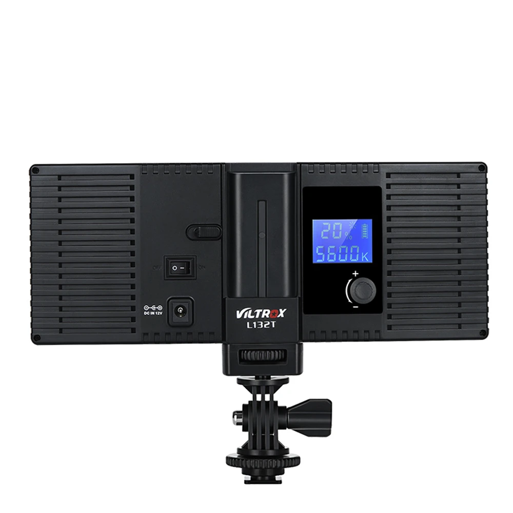 Viltrox L132T камера светодиодный светильник видео ЖК-дисплей двухцветный и Диммируемый тонкий DSLR+ AC адаптер питания для Canon Nikon DV видеокамеры