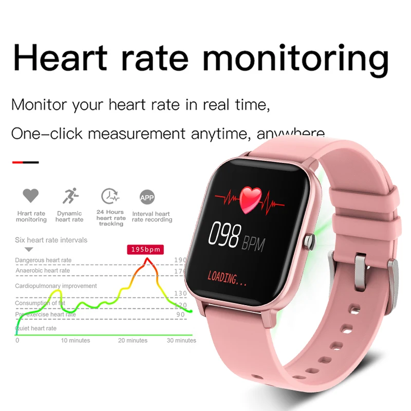 LIGE для женщин smart watch мужчин и водонепроницаемые спортивные iPhone Android Смарт часы