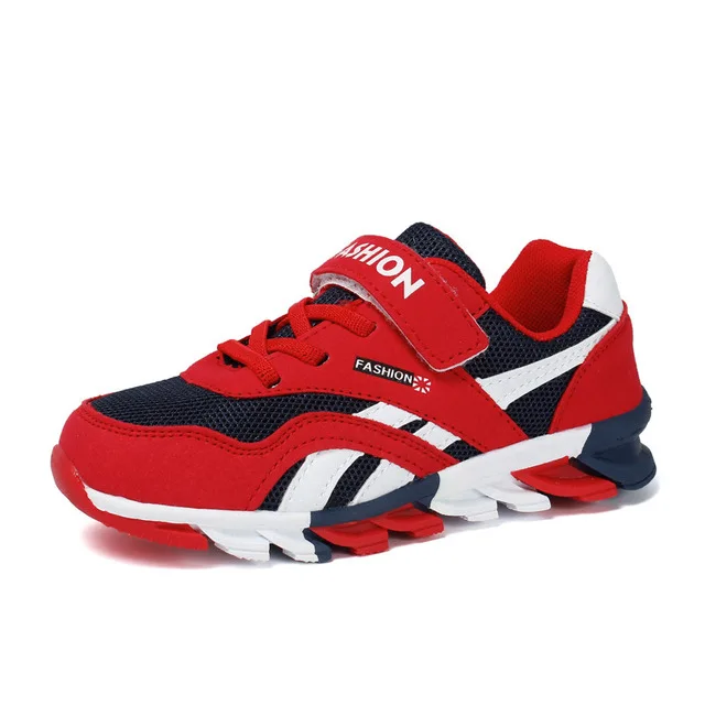 BONJEAN новые детские спортивные кроссовки для мальчиков и девочек, детские летние женские кроссовки для бега, европейские размеры 27-39 - Цвет: Red