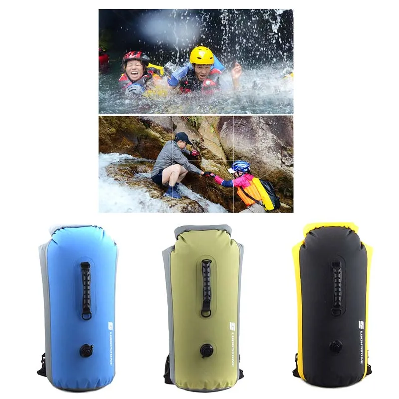 25L/35L/60L открытый 500PVC водонепроницаемый мешок для дайвинга походные сумки для кемпинга каяк каноэ Рафтинг сумка Водонепроницаемая двойная сумка через плечо