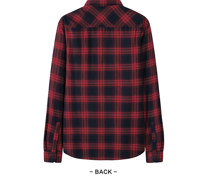 Semir модная Новая мужская рубашка с длинным рукавом корейская ретро хит цветная клетчатая одежда с вышивкой хлопковые рубашки