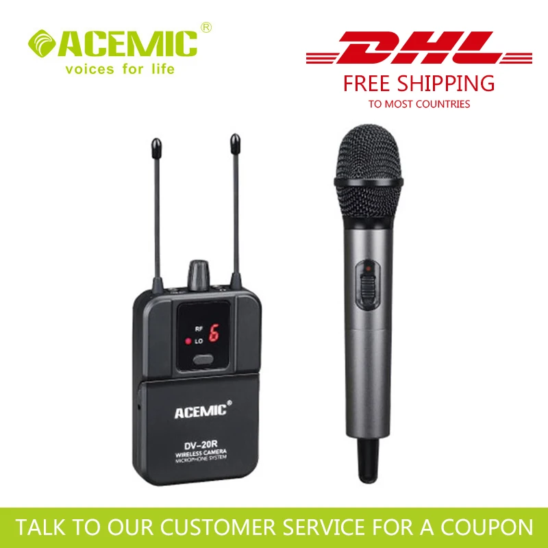 

FREE & FAST SHIPPING ACEMIC DV-20H1 competitive price wireless digital recording microphone