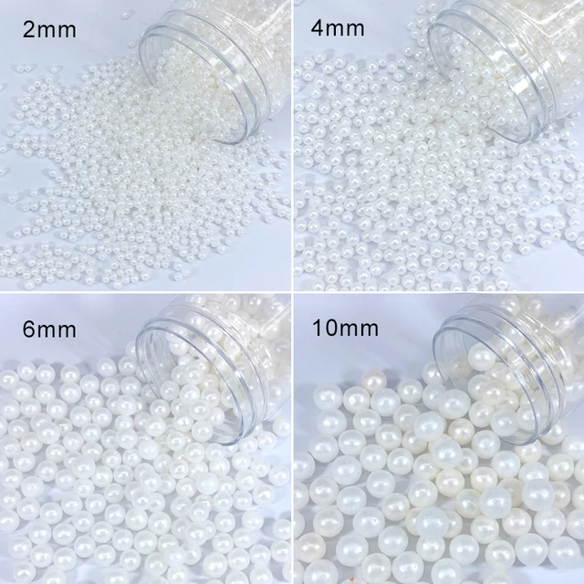 White Pearlised, 4mm Edible Sugar Pearls