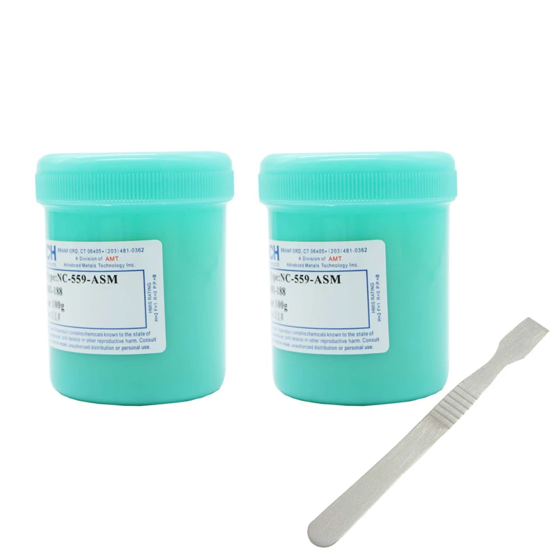 

100g Lead-Free High Quality NC-559-ASM Solder Flux Paste For SMT BGA Reballing Soldering Welding Repair Paste with scraper