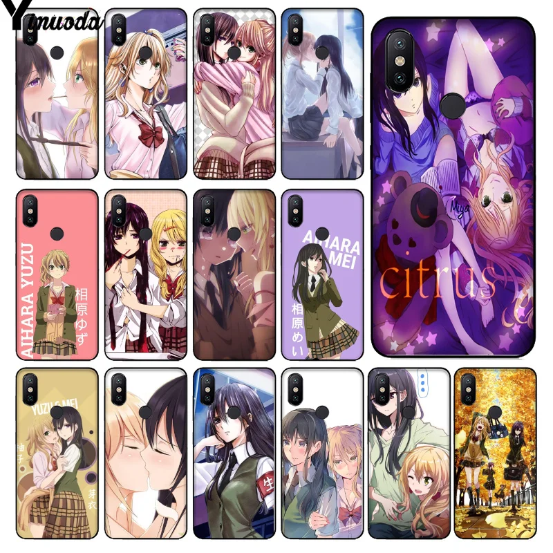 

Yinuoda Anime lesbian Citrus Yuzu Aihara Mei DIY Painted Phone Case for Xiaomi Redmi 5 5Plus 7 K20 Note5 6A Mi 6 Mix2 Mix2S