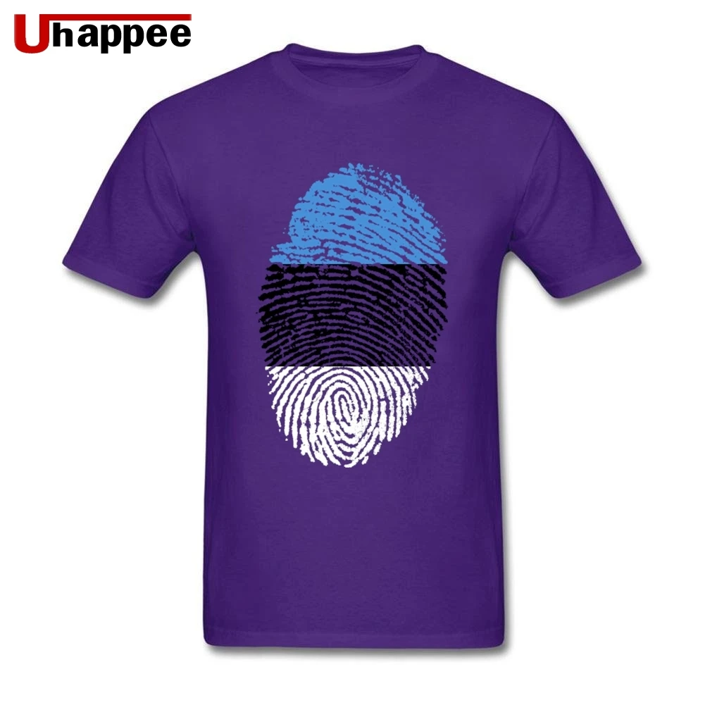 

Brand 90S Estonia Flag Fingerprint TShirts Homme Regular Show Short Sleeved Customize Tee Shirts Party XXL Size Official Apparel