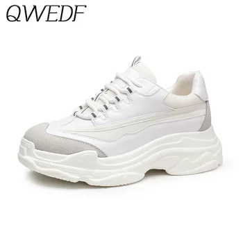 

2019 Women Shallow Sneakers Platform Woman Casual Footwear Female Pink Vulcanized Shoes Dames Shoes Trainers Basket Femme F7-58