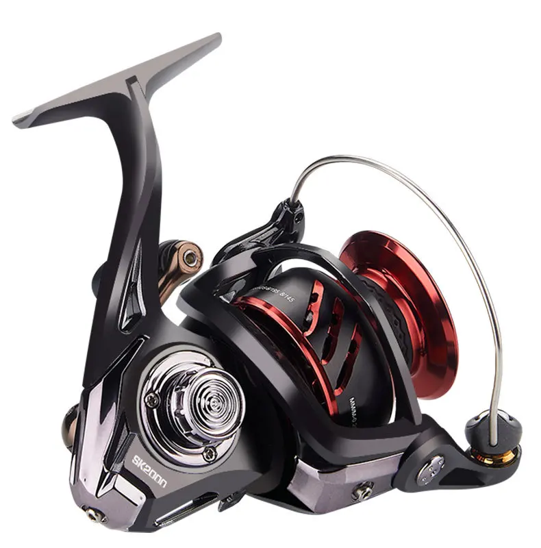 Bobina de Isca de Aço Inoxidável de Metal Sub-roda de Fiação Roda de Água Peche a la Oblíqua Doce Pesca Tackles Carretel Carrinho Carpe Mar 9 Bobina de isca de aço inoxidável de