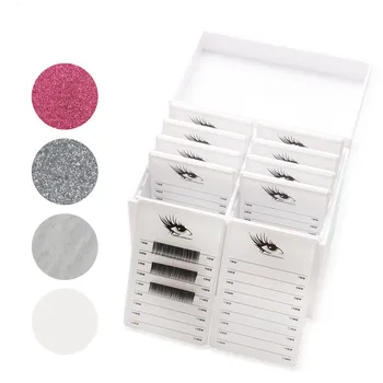 

Eyelashes Storage Box Tools 10 Layers Acrylic Pallet Lash Holder Individual lash Volume Display Stand For Eyelash Extension Tool