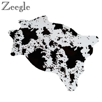 

Zeegle Floor Mat Doormat Animal Skin Printed Living Room Carpet Anti-slip Bedside Carpet Mat Soft Bedroom Rug Washable Foot Mat