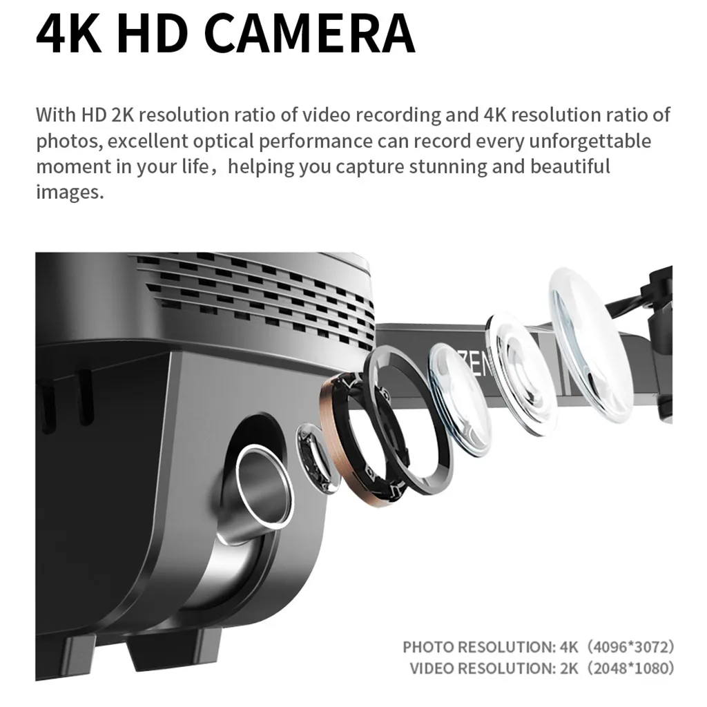 Visuo ZEN K1 gps Радиоуправляемый Дрон с 4K HD двойной камерой управление жестами 5G Wifi FPV Бесщеточный двигатель полёт 28 минут Дрон VS F11 B4W SG906