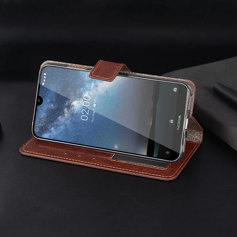 Для Nokia 2,2 чехол Роскошный флип PU кошелек кожаный чехол для Nokia 2,2 TA-1179 TA-1183 чехол Сумки с фото рамкой слот для карт