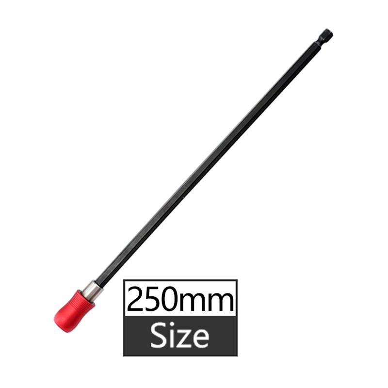 250mm 1/4 ''Отвертка Держатель для бит самоблокирующийся магнитный держатель для бит удлинитель сверла для электроинструмента - Цвет: 250mm