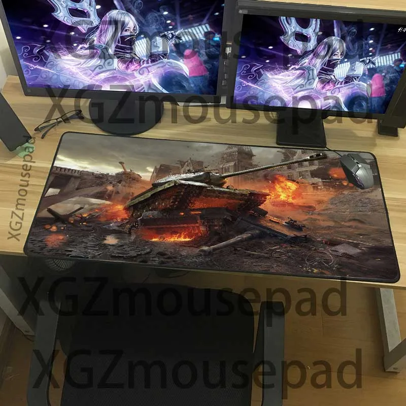 XGZ большой игровой коврик для мыши Черный точность блокировки края компьютерная клавиатура пользовательский Настольный коврик резиновый нескользящий моющийся коврик