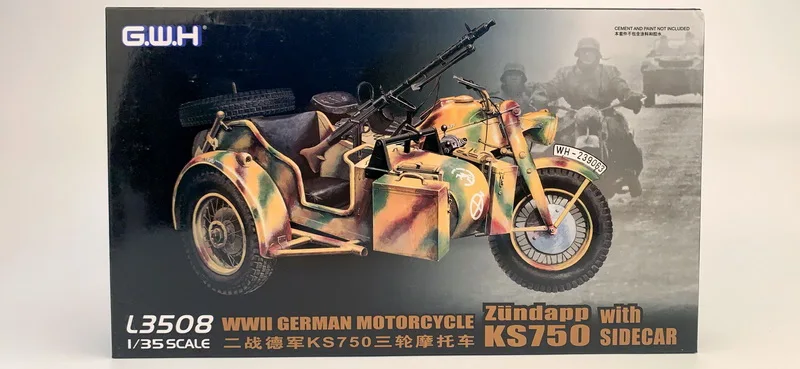 

Хобби Великая стена L3508 1/35 Zundapp KS750 с сидекаром