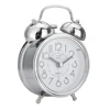 Vintage Retro Alarm Clock Silent Pointer Clocks Round Number Dual Bell Loud Alarm Clock Bedside Night Light Home Decor DROPSHIP 3