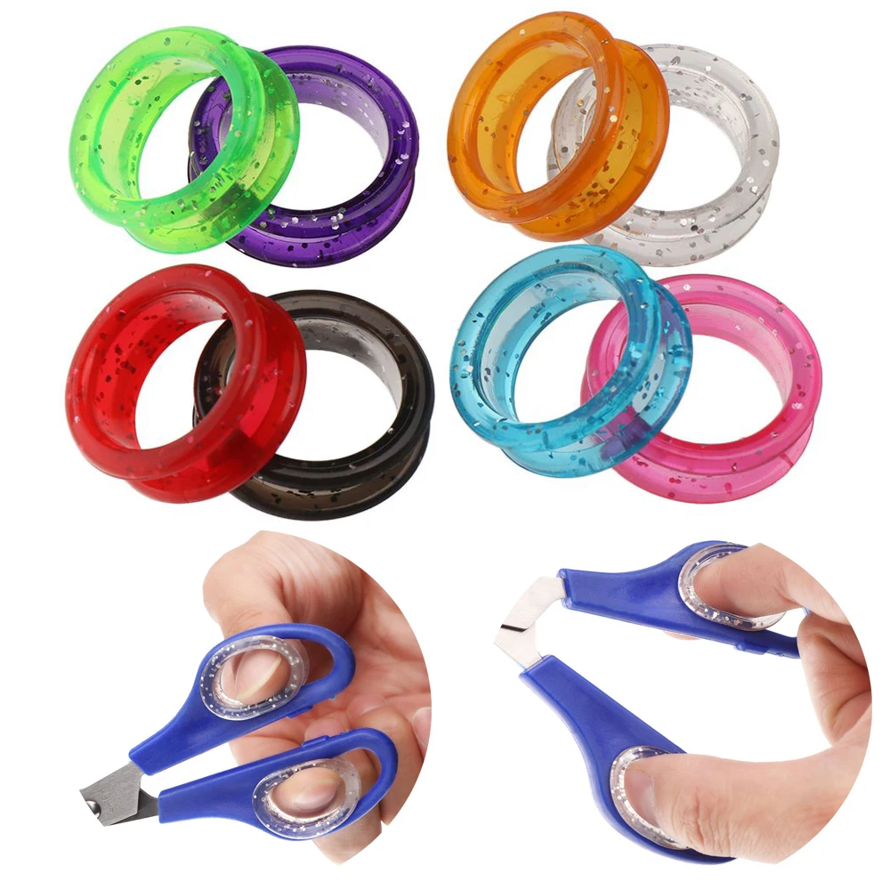 Silicone Grooming Scissors Ring Silicone Scissor Accessories 2pcs