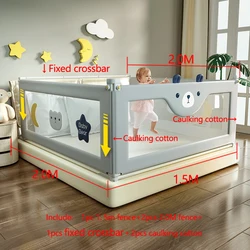 Barrière de protection pour lit de bébé, trois pièces de haute qualité, barrière de berceau, Rails Anti chute, grand déflecteur universel pour enfants 