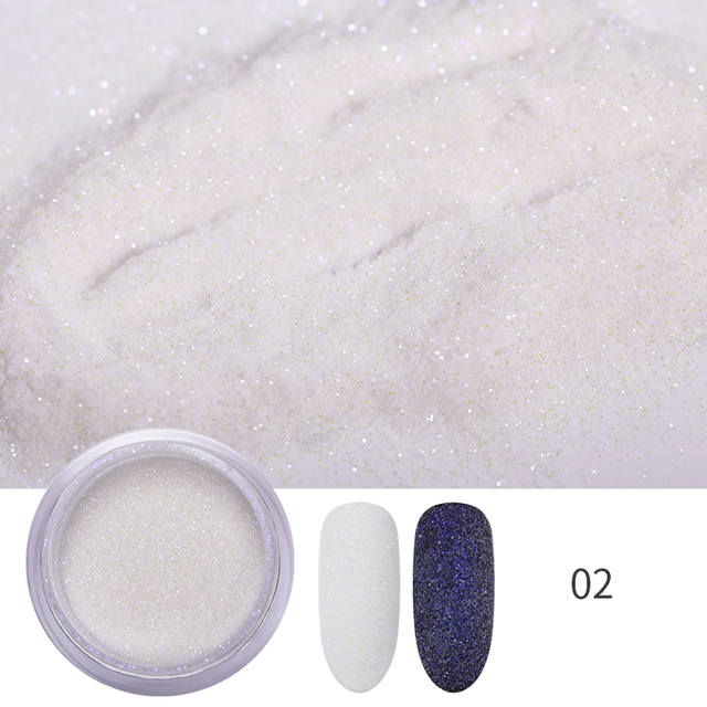 Nail Powder Glitter Sugar Sparkling Dust Hair Wool Pigment Shinning Nail Art Decoration Tips Gradient Crhome