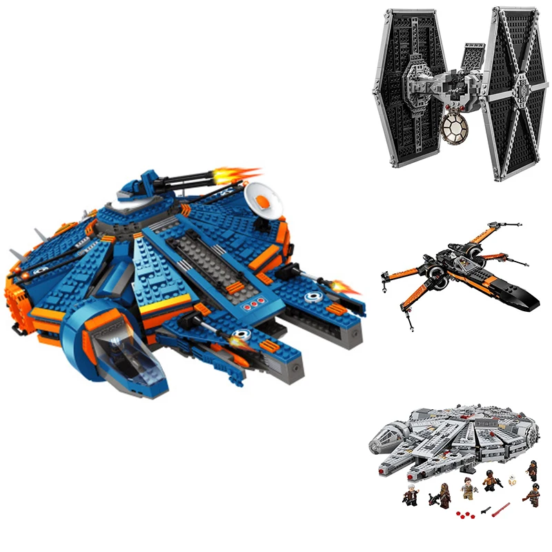 

NEW Star Millennium 79211 Falcon Figures Wars Building Blocks Harmless Bricks Enlighten Fit Compatible Legoinglys Starwars Toys