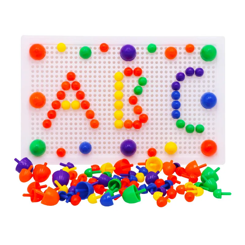 67 шт./компл. мозаичная головоломка игрушки креативные мозаичные грибы маникюрные наборы для ногтей композитная картина головоломка Дети Детские подарки развивающие игрушки