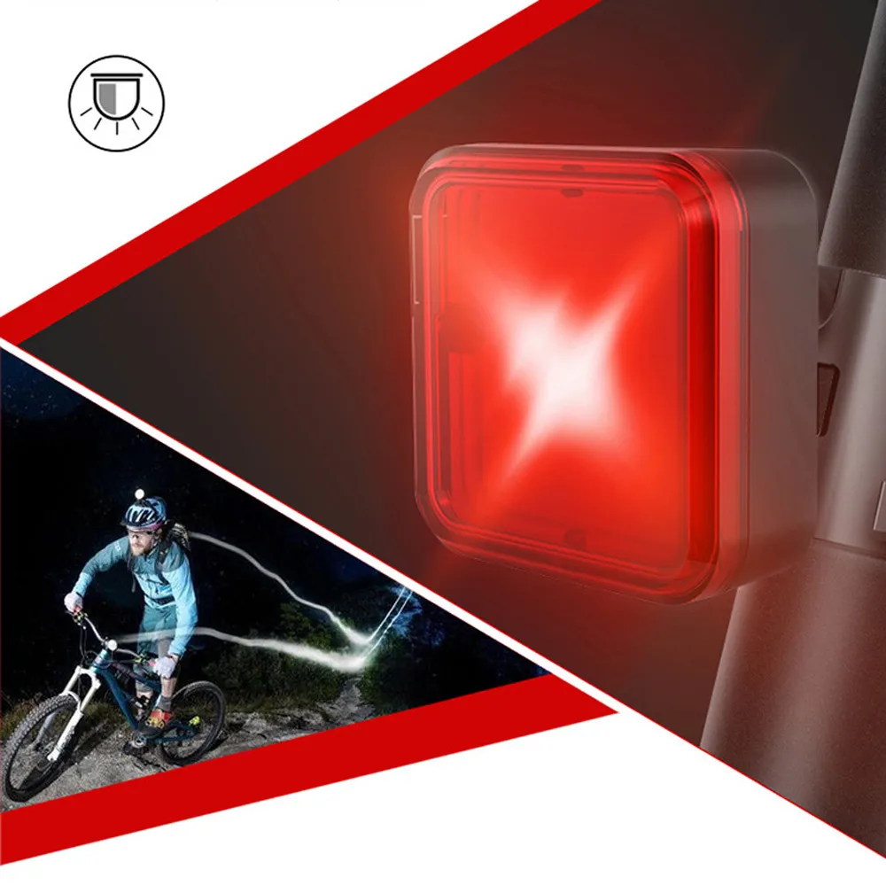 USB зарядка COB LED Хвост Велосипедное Сиденье пост задний фонарь Ночная