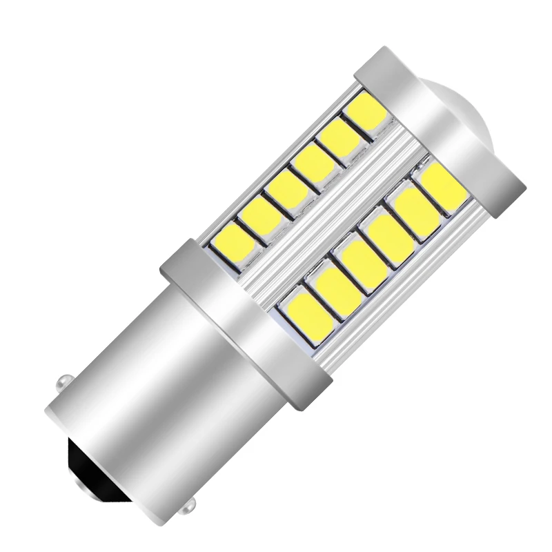 1 шт. 1156 P21W BA15S 33 SMD 5630 5730 светодиодный автомобиля резерв свет двигатель Тормозная лампа дневного света белый красный янтарно-оранжевый