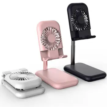 

3 in 1 Air Cooling Fan USB Rechargeable Table Fan with Phone Holder Mobile Phone Cooling Fan Summer Portable Air Cooler New