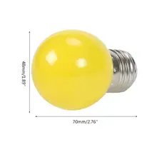 20 шт., 20 шт., разноцветный светильник E27, светодиодный светильник 220 В, 3W SMD 2835, 5 цветов на выбор, для домашнего декора, вечерние, юбилейные, праздничные