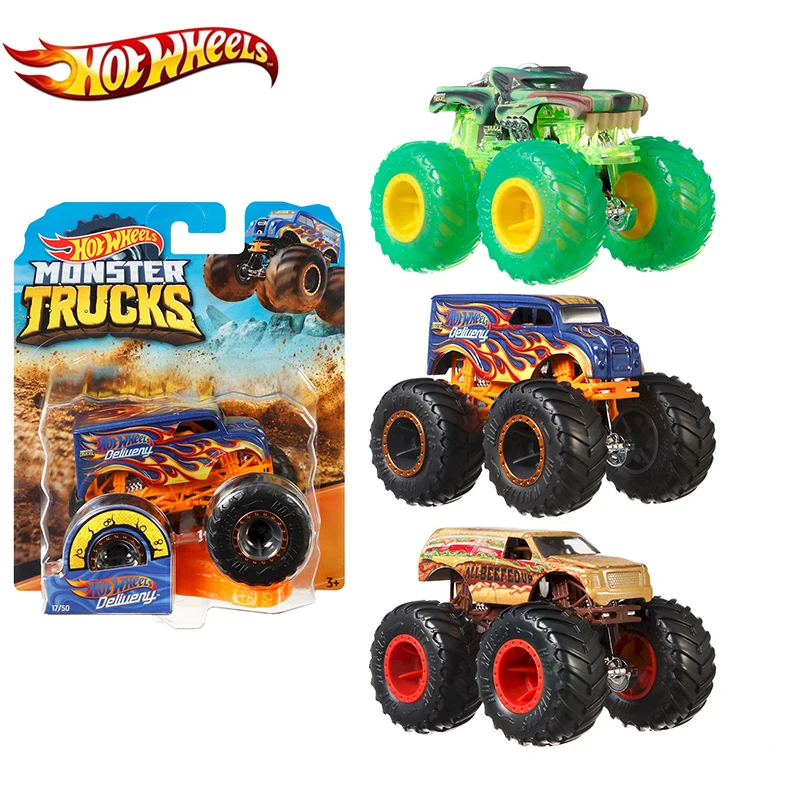 Hot Wheels треки литые под давлением 1: 64 автомобиль игрушки коллекция Monster Trucks ассортимент металлические Машинки Игрушки для мальчиков для детей Подарки для детей