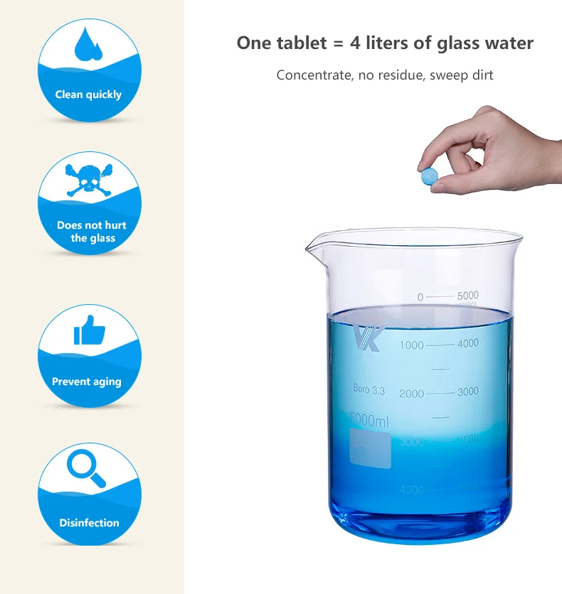 

10PCS=40L Car Windshield Cleaner Windscreen Glass Washer Compact Effervescent Tablets Detergent Car Care Car Clean Accessaries
