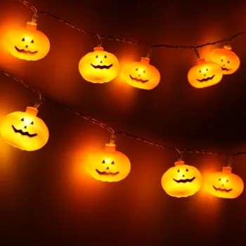 

Halloween Decorations LED Pumpkin Lantern String Lights 1.5M 3M Battery Garland DIY Hanging Christmas Decorations for Home Party