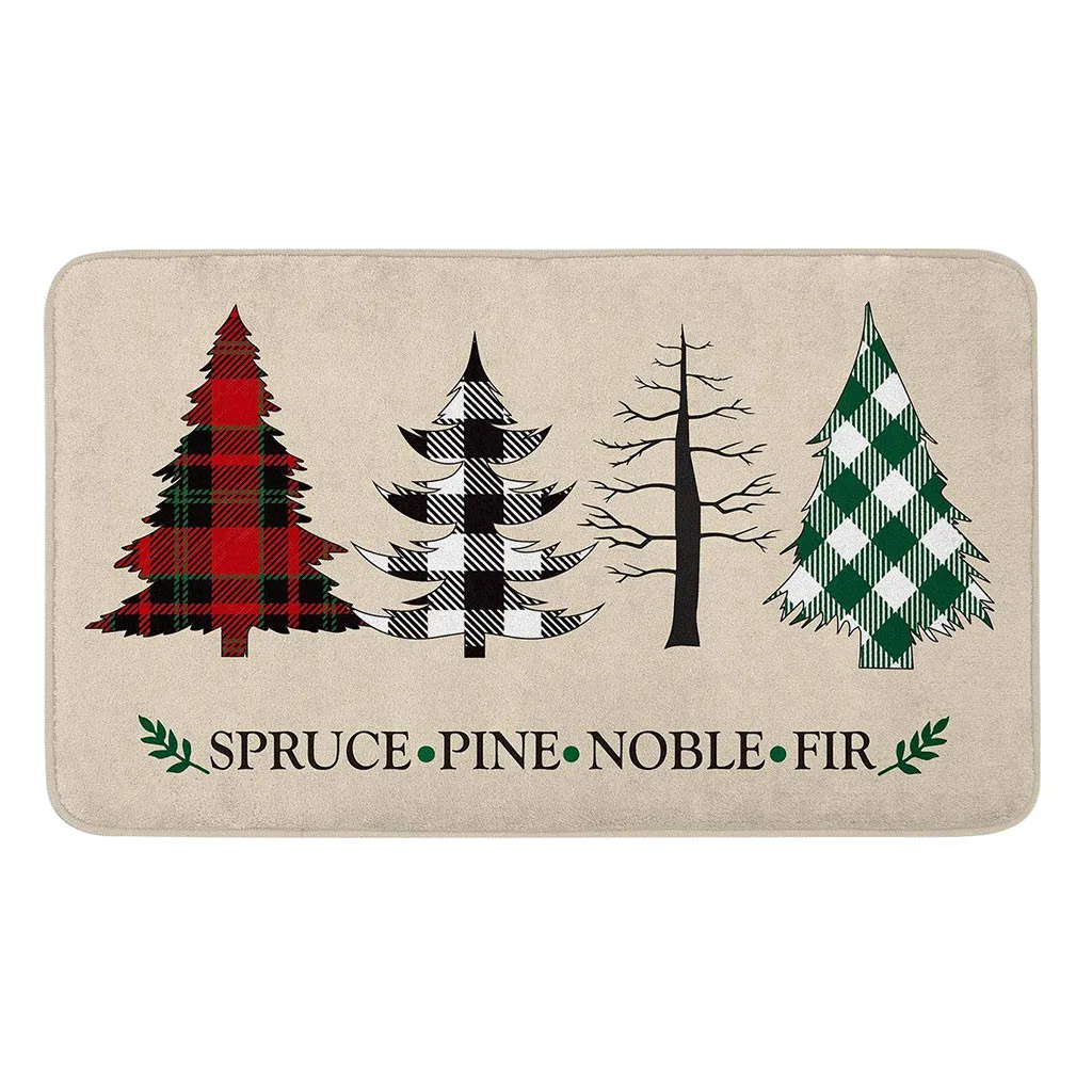 Merry Christmas фланелевый нескользящий коврик, домашние ковры, коврик для ванной 45x75 см M1114