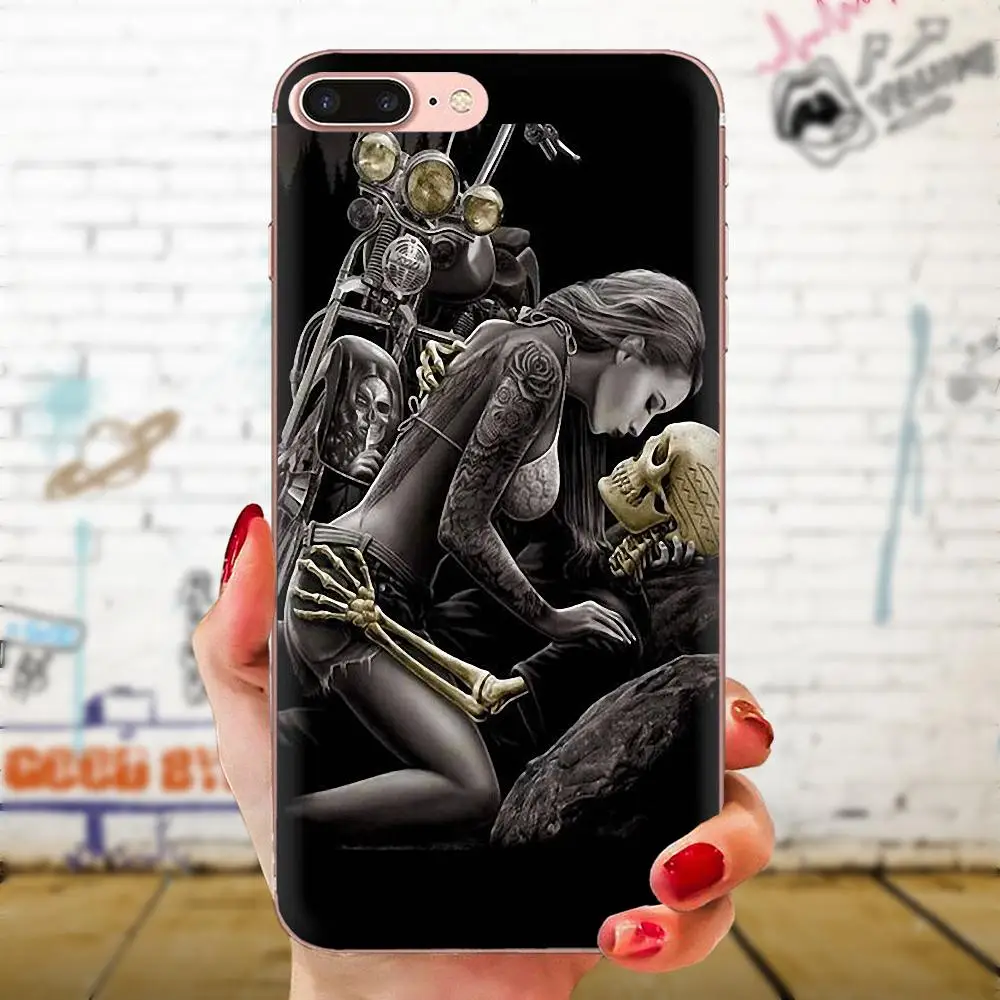 Картина из мягкой кожи для Xiao mi 3 4 4C 4i 5 5s 5X6 6X8 SE Pro Lite A1 Max x 2 Note Skull с