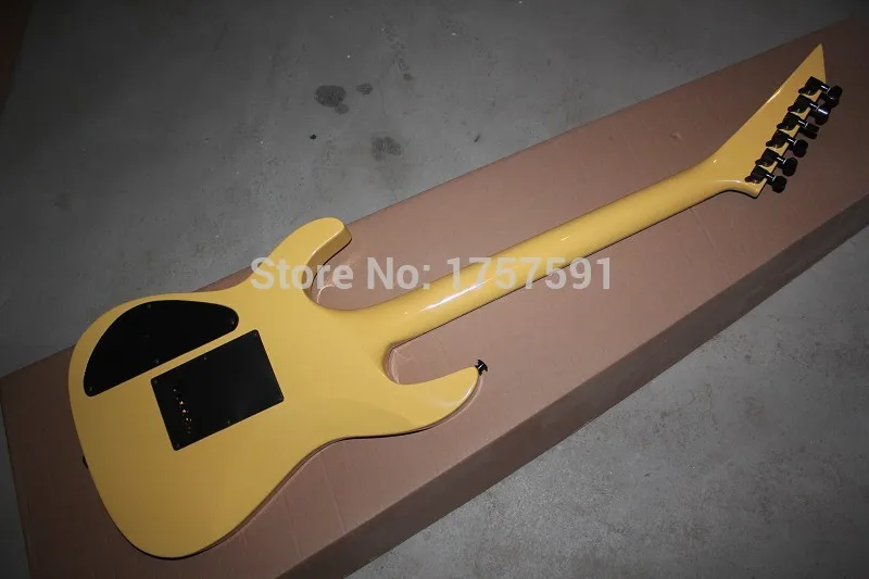 С фабрики заказной шейный корпус вместе 6 струн jackson SL2H Soloist желтый цвет электрогитара