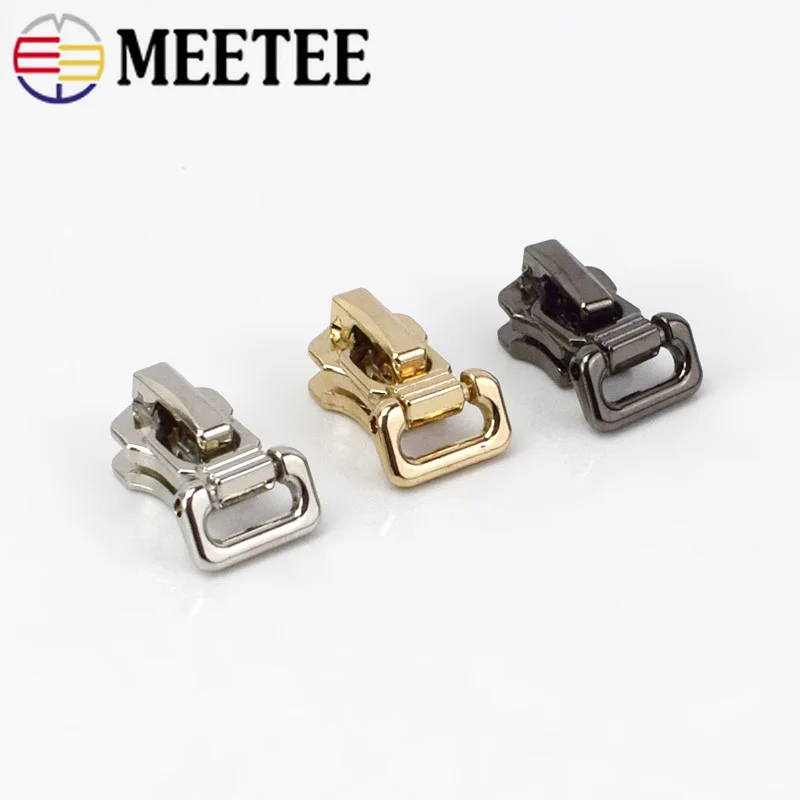 10/30/50pcs 5# Zipper Head Auto Lock Zipper Sliders for Metal Zipper Repair Kits DIY Sewing Accessories G3-3