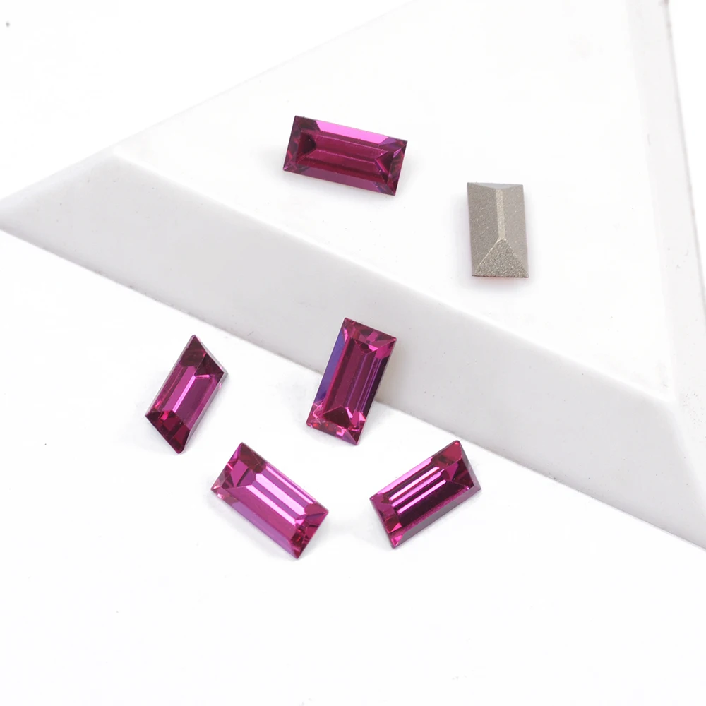 

YANRUO 4501 Fuchsia Color Strass Best Quality Fancy Crystal Nail On Rhinestones Popular Glitter Stones For DIY Jewelry Making