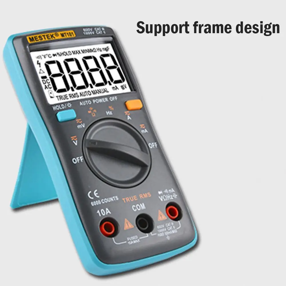MESTEK MT102 Цифровой мультиметр DC AC напряжение измеритель тока сопротивление диода Емкость тестер Multimetro диагностический инструмент