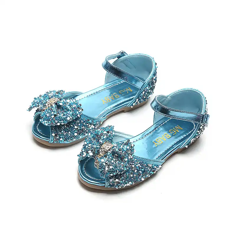 Pink Sky blue Silver Summer Girls Shoes 