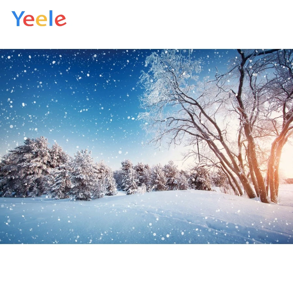 

Christmas Backdrop Winter Snow Forest Newborn Baby Birthday Party Photography Background For Photo Studio Photocall Photophone