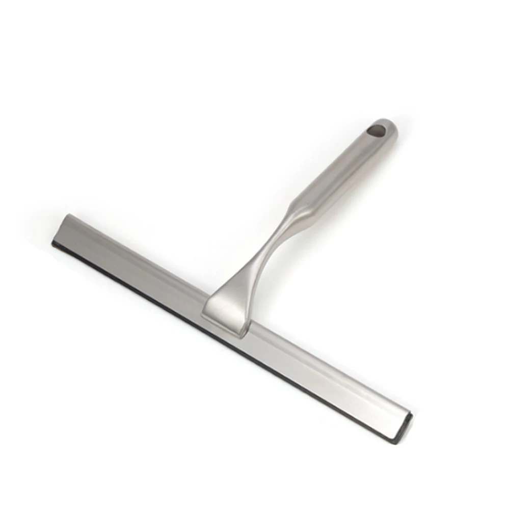 Bathroom Mirror Glass Wiper Rustproof Cleaner Stainless Steel Tool Kitchen Window Squeegee Washing Scraper Car Home With Hook